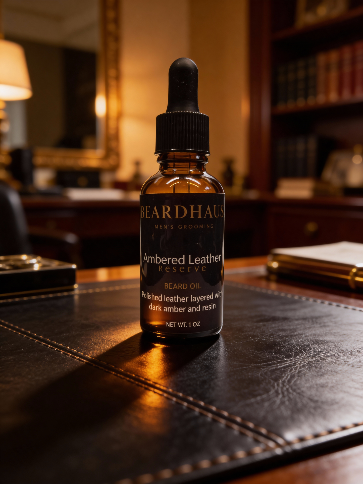 Beard Oil - Ambered Leather Reserve